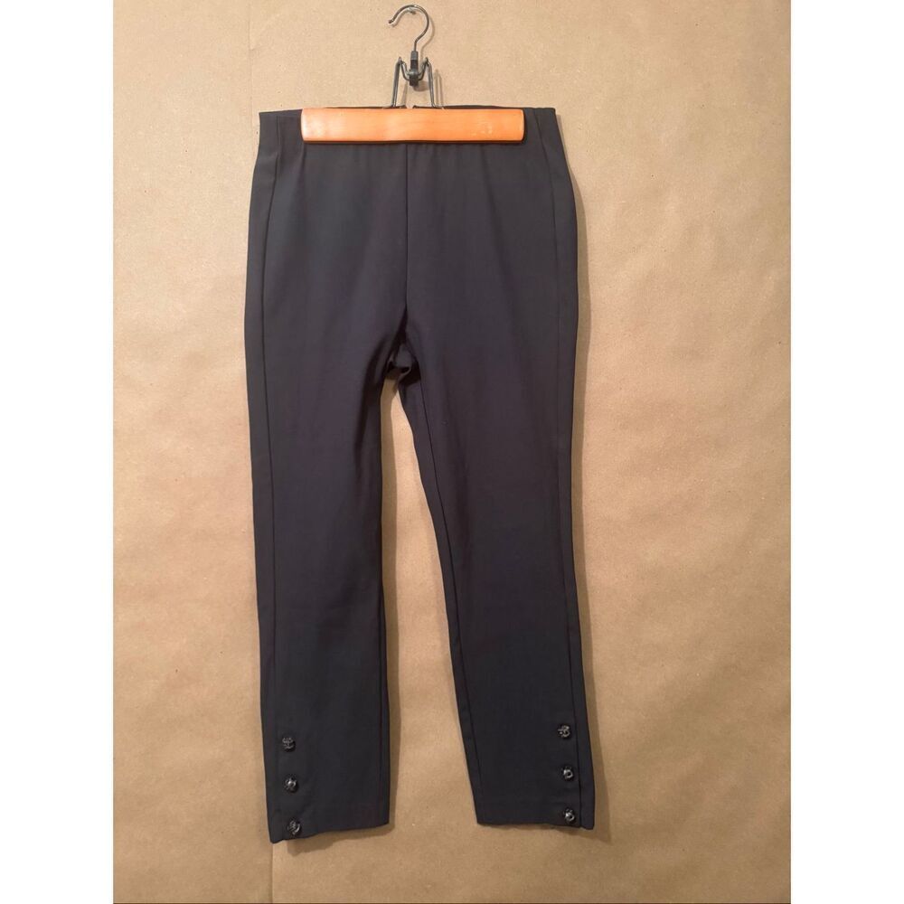 Rag & Bone High Waisted Skinny Pants with Ankle Button/Snap Detail
